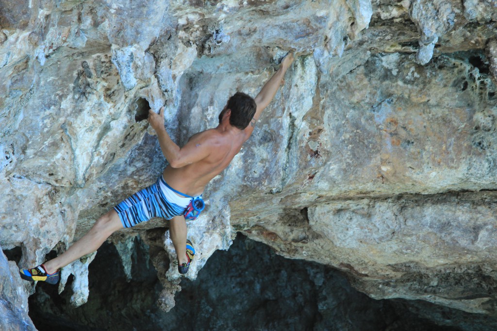 DWS in Cala Barques 'The might of the Stalactite 7a'